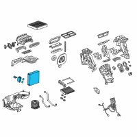 OEM 2020 GMC Terrain Evaporator Core Diagram - 84400226