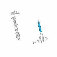 OEM Mercury Milan Strut Diagram - 7E5Z-18124-LH