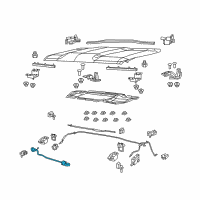 OEM Jeep Cable-Hood Release Diagram - 68247126AA