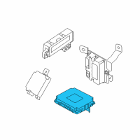 OEM 2014 Kia Soul Unit Assembly-Bcm & Receiver Diagram - 95400B2550