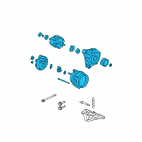 OEM 2011 Honda Civic Alternator, Reman Diagram - 06311-RTA-505RM