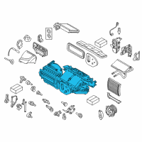 OEM BMW i8 Empty Housing For Heater/Air Condit.Unit Diagram - 64-11-9-335-271