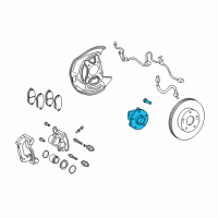 OEM Lexus IS350 Hub & Bearing Assy Diagram - 43550-53020