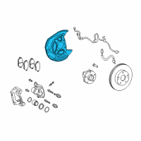 OEM Lexus GS200t Cover, Disc Brake Dust Diagram - 47782-30260