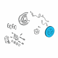 OEM 2016 Lexus IS350 Disc, FR LH Diagram - 43516-22011