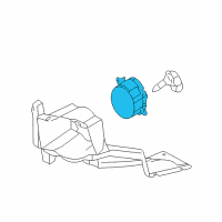 OEM Lincoln LS Fog Lamp Assembly Diagram - 4W4Z-15200-AA