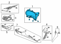 OEM Acura TLX Panel Assembly (Deep Black) Diagram - 77201-TGV-A34ZA