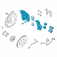 OEM Nissan Pathfinder Armada CALIPER Assembly-Front LH, W/O Pads Or SHIMS Diagram - 41011-ZC60B