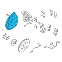 OEM Nissan Armada Plate-BAFFLE Diagram - 41161-ZV50A