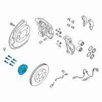 OEM Nissan Hub Assembly Road Wheel Diagram - 40202-EZ00A