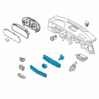 OEM 2014 Hyundai Equus Heater Control Assembly Diagram - 97250-3N800-GU