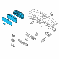 OEM 2015 Hyundai Equus Cluster Assembly-Instrument Diagram - 94035-3N107