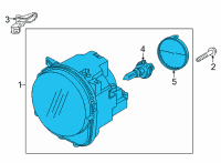 OEM 2018 Jeep Renegade HEADLAMP Right Diagram - 68360351AA