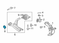 OEM Honda Civic BUSH, FR- (LOWER) Diagram - 51397-T20-A01
