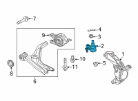 OEM 2022 Honda Civic JOINT, FR- BALL Diagram - 51220-T20-A02