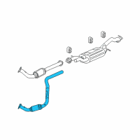 OEM 2006 Hummer H2 Converter & Pipe Diagram - 15229367