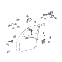 OEM Lexus LX570 Rod, Front Door Lock Open, RH Diagram - 69311-60050