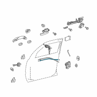OEM Lexus LX570 Cable Assy, Front Door Lock Remote Control Diagram - 69710-60020