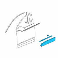 OEM 2021 Cadillac XT6 Lower Molding Diagram - 84785119