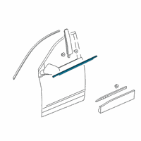 OEM 2022 Cadillac XT6 Belt Molding Diagram - 84730353