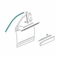 OEM 2022 Cadillac XT6 Reveal Molding Diagram - 84239733