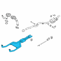 OEM 2018 BMW M6 Gran Coupe Muffler Diagram - 18-30-7-845-471