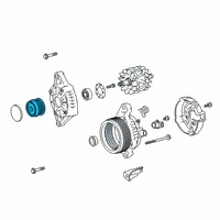 OEM 2018 Toyota Camry Pulley Diagram - 27415-0P020