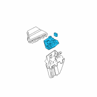 OEM 2006 Cadillac CTS Relay & Fuse Plate Diagram - 15869077