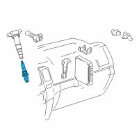 OEM Toyota FJ Cruiser Spark Plug Diagram - 90919-01235