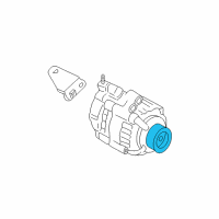 OEM 2020 Acura MDX Pulley, Decoupler Diagram - 31141-RV0-A01