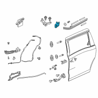 OEM 2018 Honda Odyssey Roller Assy., L. Slide Door Center Diagram - 72560-THR-A01