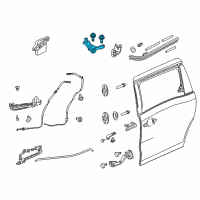 OEM 2022 Honda Odyssey Roller Assy., L. Slide Door (Upper) Diagram - 72550-THR-A01