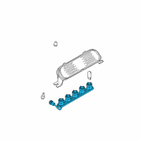 OEM 2004 Kia Sorento Bulb Holder & Wiring Assembly Diagram - 927533E000