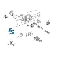 OEM 2005 Toyota Land Cruiser Cylinder & Keys Diagram - 69057-60551