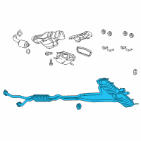 OEM Cadillac CTS Muffler & Pipe Diagram - 22882839