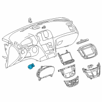 OEM 2012 Buick Verano Switch Asm-Headlamp *Cocoa Diagram - 22901651