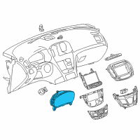 OEM Buick Cluster Diagram - 23352775