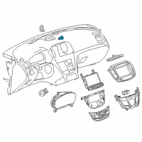 OEM 2015 Buick Regal Hazard Switch Diagram - 23151537