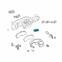 OEM 2003 Pontiac Bonneville Heater & Air Conditioner Control Assembly Diagram - 9391122