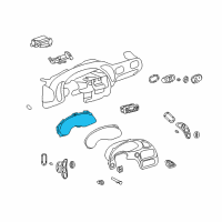 OEM 2004 Pontiac Bonneville Instrument Cluster Assembly Diagram - 9391532