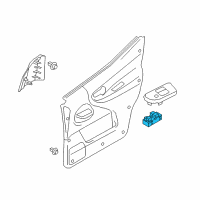 OEM Chevrolet City Express Window Switch Diagram - 19317239