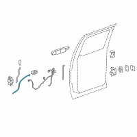 OEM Chevrolet Lock Cable Diagram - 15940888