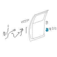 OEM 2012 GMC Sierra 2500 HD Lower Hinge Diagram - 20876300