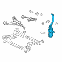 OEM 2016 Chrysler 300 Front Steering Knuckle Diagram - 68243631AF