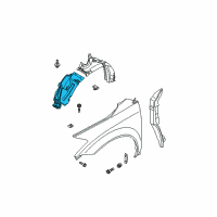 OEM 2007 Nissan Murano Protector-Front Fender, Front RH Diagram - 63844-CA00A