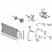 OEM 2018 Honda Civic Pipe Complete, Receive Diagram - 80341-TBC-A01