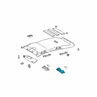 OEM 2016 Toyota Avalon Dome Lamp Diagram - 81360-06060-B1