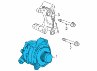 OEM 2022 Cadillac CT5 Alternator Diagram - 84938162