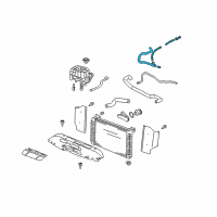 OEM 2003 GMC Sierra 2500 HD Reservoir Hose Diagram - 15792820