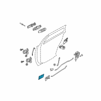 OEM 2009 Mercury Grand Marquis Handle, Inside Diagram - 6W3Z-5422635-AB